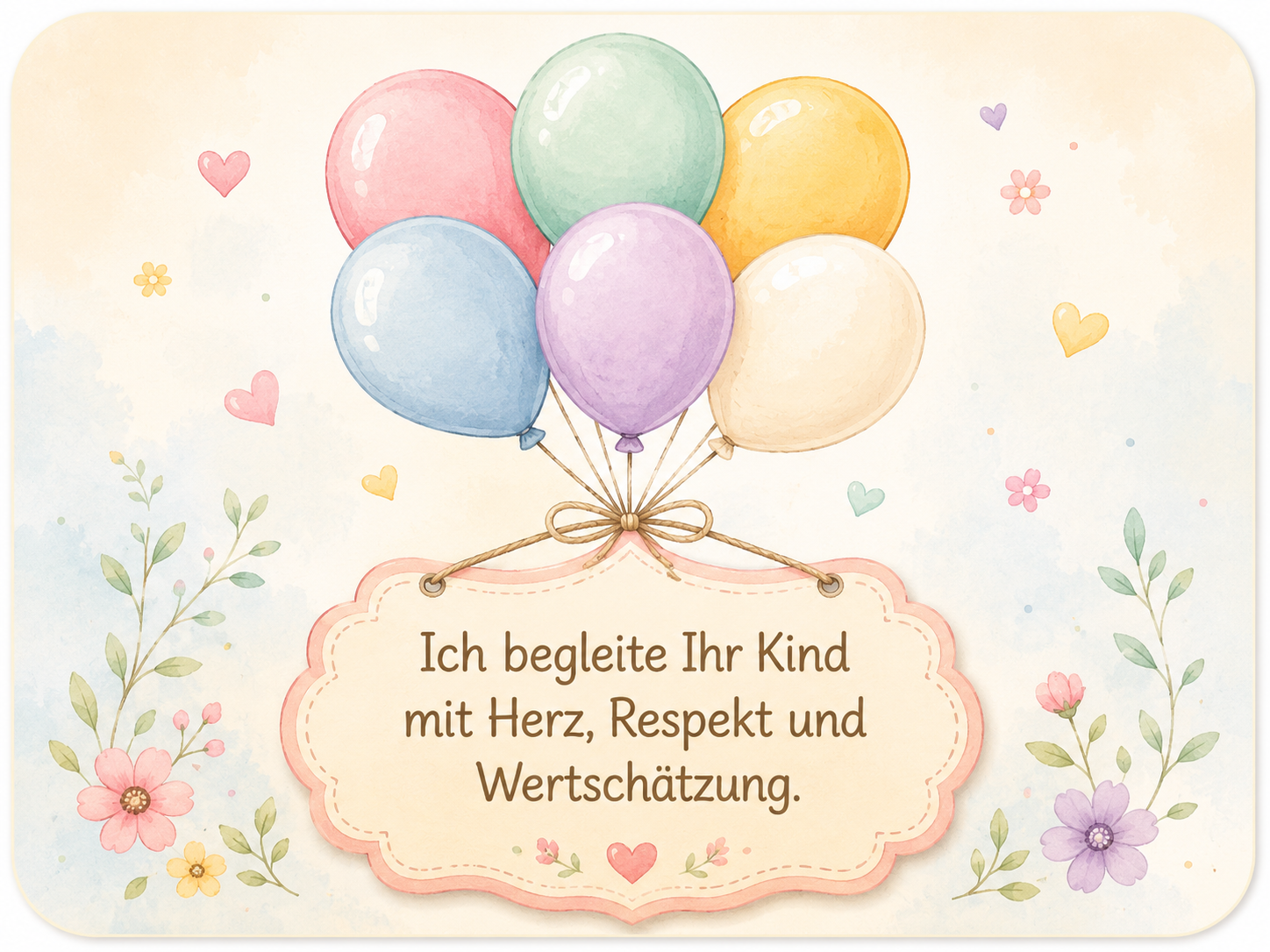 Ich begleite Ihr Kind mit Herz, Respekt und Wertschätzung.